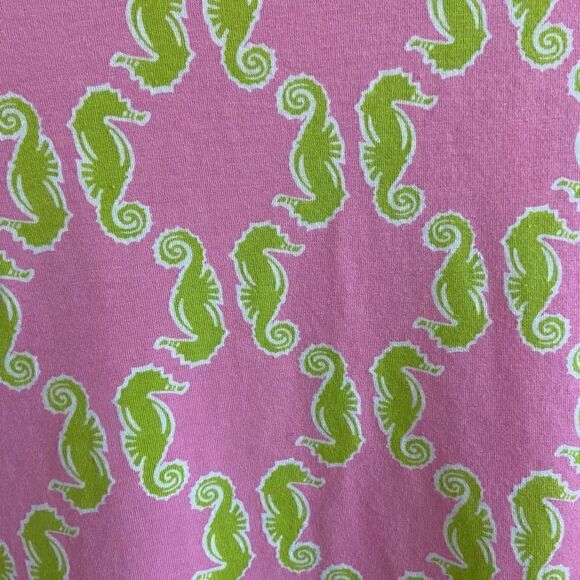 Crown & Ivy Seahorse Jersey Shift Dress Pink Green XS - Picture 5 of 5